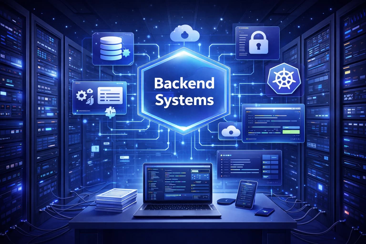Corevia Solutions backend systems — APIs, data layers, integrations, and reliable server-side architecture you can operate