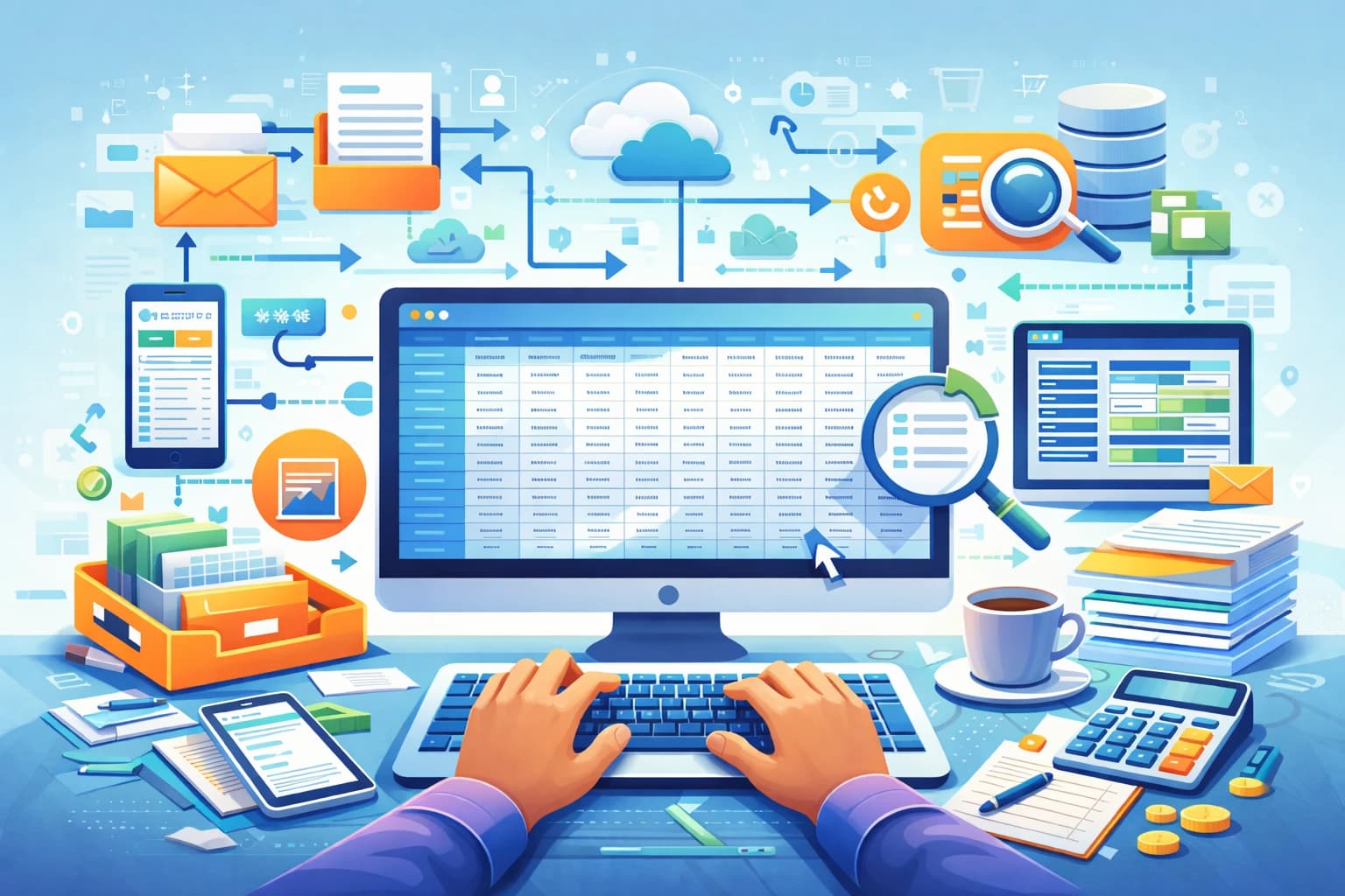 Corevia Solutions data entry — accurate capture into CRMs, spreadsheets, and business systems with validation and quality checks
