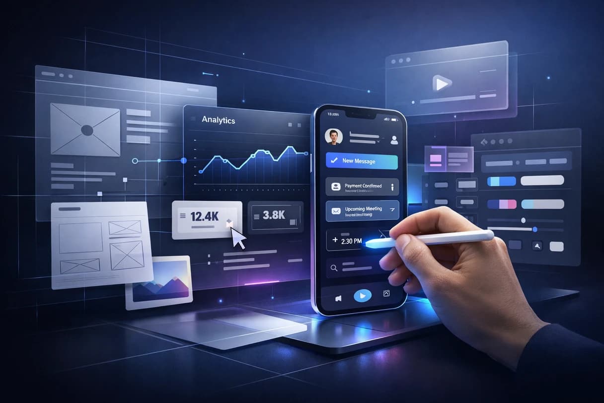 Corevia Solutions UI/UX design — user-centered interfaces, design systems, and product experiences with accessibility and developer-ready handoff