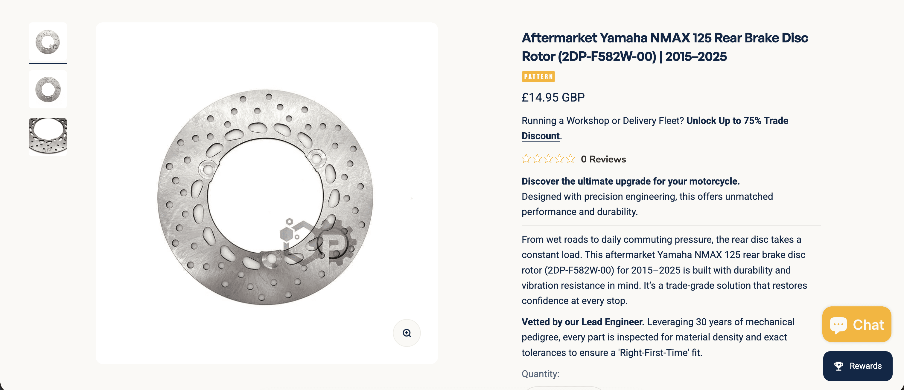 Fully customized product pages